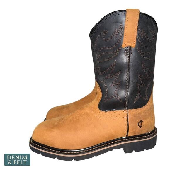 Cody James 11” Waterproof Composite Toe Work Boots Men’s Size 9D Tan NEW - Picture 8 of 14